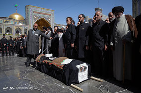 مراسم تشییع آیت الله معصومی (نماینده سابق ولی فقیه در دانشگاه آزاد) در مشهد