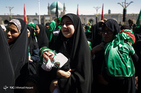 محفل باشکوه شیرخوارگان حسینی در حرم مطهر رضوی