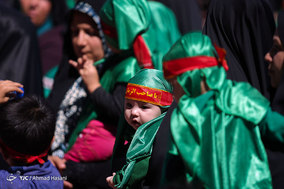محفل باشکوه شیرخوارگان حسینی در حرم مطهر رضوی