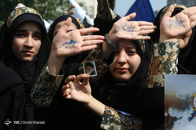 راهپیمایی ضدآمریکایی نمازگزاران جمعه تهران