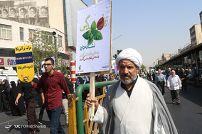 راهپیمایی ضدآمریکایی نمازگزاران جمعه تهران