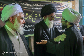 مراسم تشییع پیکر مرحوم آیت‌الله راستی کاشانی از اعضای جامعه مدرسین حوزه علمیه قم  / قم