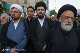 مراسم تشییع پیکر مرحوم آیت‌الله راستی کاشانی از اعضای جامعه مدرسین حوزه علمیه قم  / قم