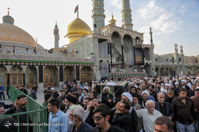 مراسم تشییع پیکر مرحوم آیت‌الله راستی کاشانی از اعضای جامعه مدرسین حوزه علمیه قم  / قم