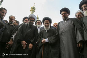 مراسم تشییع پیکر مرحوم آیت‌الله راستی کاشانی از اعضای جامعه مدرسین حوزه علمیه قم  / قم