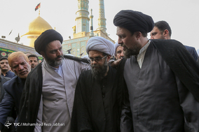 مراسم تشییع پیکر مرحوم آیت‌الله راستی کاشانی از اعضای جامعه مدرسین حوزه علمیه قم  / قم
