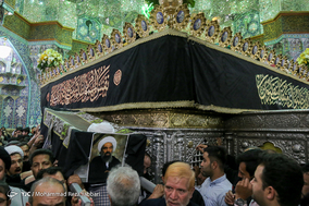 مراسم تشییع پیکر مرحوم آیت‌الله راستی کاشانی از اعضای جامعه مدرسین حوزه علمیه قم  / قم