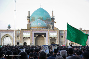 مراسم وداع با پیکر پاک شهید محسن حججی در حرم مطهر امام رضا (ع)