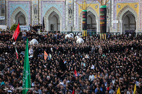 مراسم وداع با پیکر پاک شهید محسن حججی در حرم مطهر امام رضا (ع)