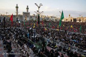 مراسم وداع با پیکر پاک شهید محسن حججی در حرم مطهر امام رضا (ع)