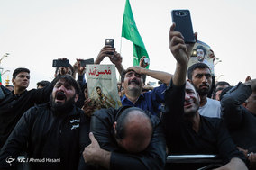 مراسم وداع با پیکر پاک شهید محسن حججی در حرم مطهر امام رضا (ع)