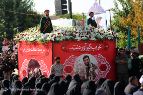 مراسم تشییع پیکر شهید حججی در نجف آباد