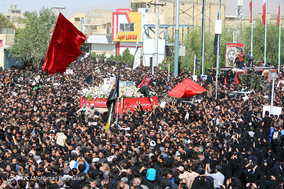 مراسم تشییع پیکر شهید حججی در نجف آباد