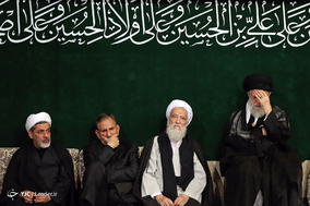 مراسم عزاداری شب تاسوعای حسینی در حسینه امام خمینی(ره)