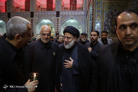 آیین خطبه خوانی شب عاشورا در حرم مطهر امام رضا (ع)