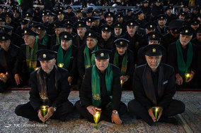 آیین خطبه خوانی شب عاشورا در حرم مطهر امام رضا (ع)