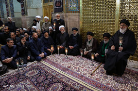 آیین خطبه خوانی شب عاشورا در حرم مطهر امام رضا (ع)