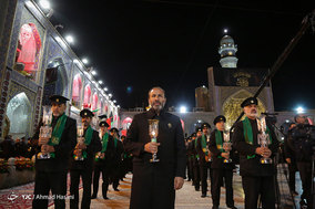 آیین خطبه خوانی شب عاشورا در حرم مطهر امام رضا (ع)