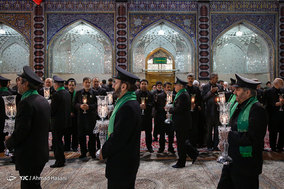 آیین خطبه خوانی شب عاشورا در حرم مطهر امام رضا (ع)
