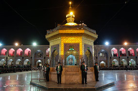 آیین خطبه خوانی شب عاشورا در حرم مطهر امام رضا (ع)