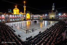 آیین خطبه خوانی شب عاشورا در حرم مطهر امام رضا (ع)