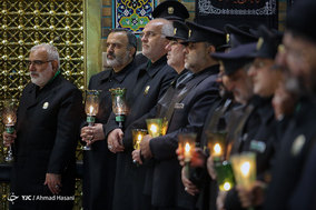 آیین خطبه خوانی شب عاشورا در حرم مطهر امام رضا (ع)