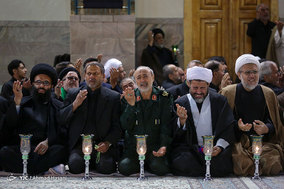 آیین خطبه خوانی شب عاشورا در حرم مطهر امام رضا (ع)