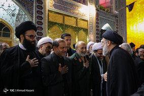 آیین خطبه خوانی شب عاشورا در حرم مطهر امام رضا (ع)