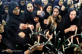 مراسم عزاداری سنتی چارچو گردانی در حسینیه سادات استهبان