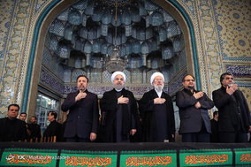 مراسم عزاداری ظهر عاشورا در حرم حضرت عبدالعظیم الحسنی (ع)