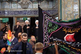 مراسم عزاداری ظهر عاشورا در حرم حضرت عبدالعظیم الحسنی (ع)