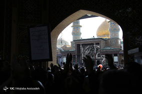 مراسم عزاداری ظهر عاشورا در حرم حضرت عبدالعظیم الحسنی (ع)