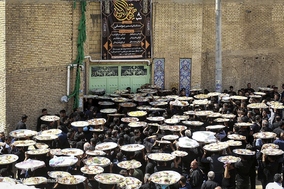 مراسم عزاداری عاشورای حسینی در روستای باغملک اصفهان با حضور وزیر ارشاد