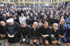 مراسم عزاداری عاشورای حسینی در روستای باغملک اصفهان با حضور وزیر ارشاد