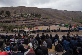 مراسم تعزیه ظهر عاشورا در روستای گنجه - رودبار