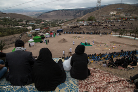 مراسم تعزیه ظهر عاشورا در روستای گنجه - رودبار