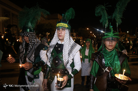 دسته ی عزاداری سقاها در شام غریبان - قم