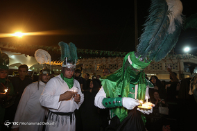 دسته ی عزاداری سقاها در شام غریبان - قم
