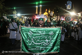 دسته ی عزاداری سقاها در شام غریبان - قم