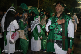دسته ی عزاداری سقاها در شام غریبان - قم