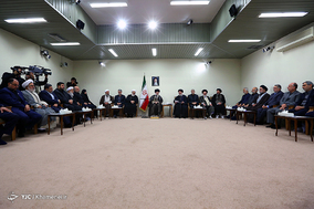دیدار مسئولان و دست‌اندرکاران حج با رهبر معظم انقلاب