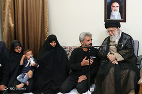 دیدار خانواده شهید محسن حججی با مقام معظم رهبری