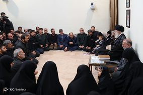 دیدار خانواده شهید محسن حججی با مقام معظم رهبری