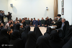 دیدار خانواده شهید محسن حججی با مقام معظم رهبری