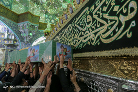 تشییع سه شهید مدافع حرم در قم