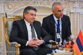 دیدار نخست وزیر ارمنستان با علی لاریجانی