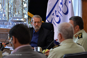 دیدار فرمانده نیروی انتظامی با رئیس مجلس شورای اسلامی