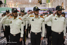تجدید میثاق فرماندهان نیروی انتظامی با حضرت امام خمینی(ره)