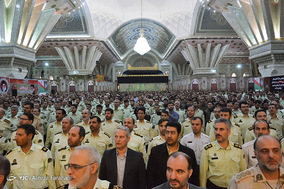 تجدید میثاق فرماندهان نیروی انتظامی با حضرت امام خمینی(ره)