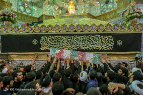 تشییع پیکر مطهر هشت شهید گمنام در قم